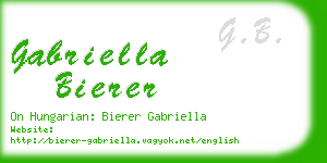 gabriella bierer business card